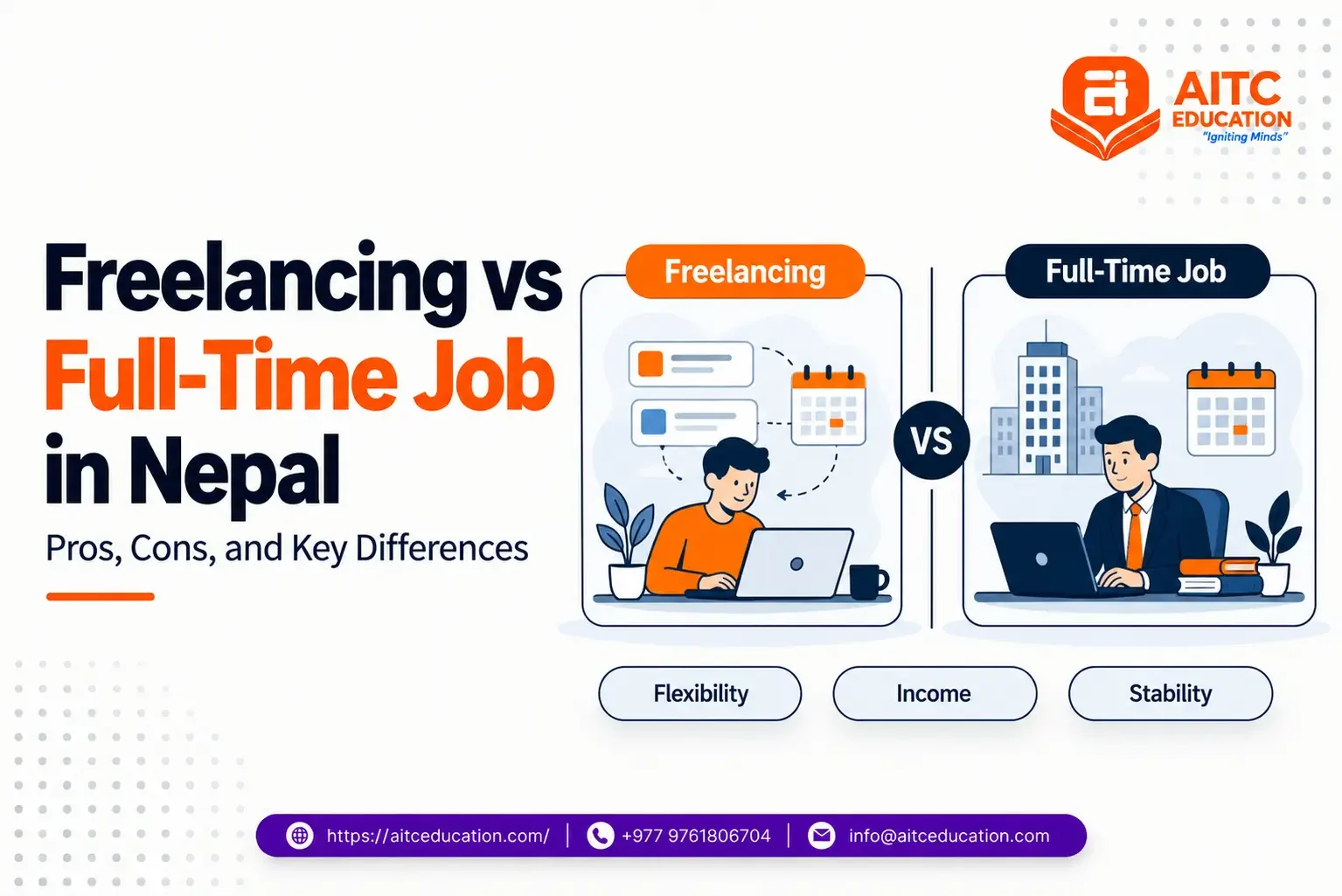 Freelancing vs full-time job in Nepal